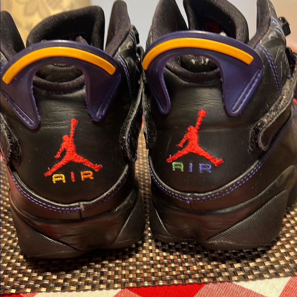 Jordan Black and Red High-Top Sneakers